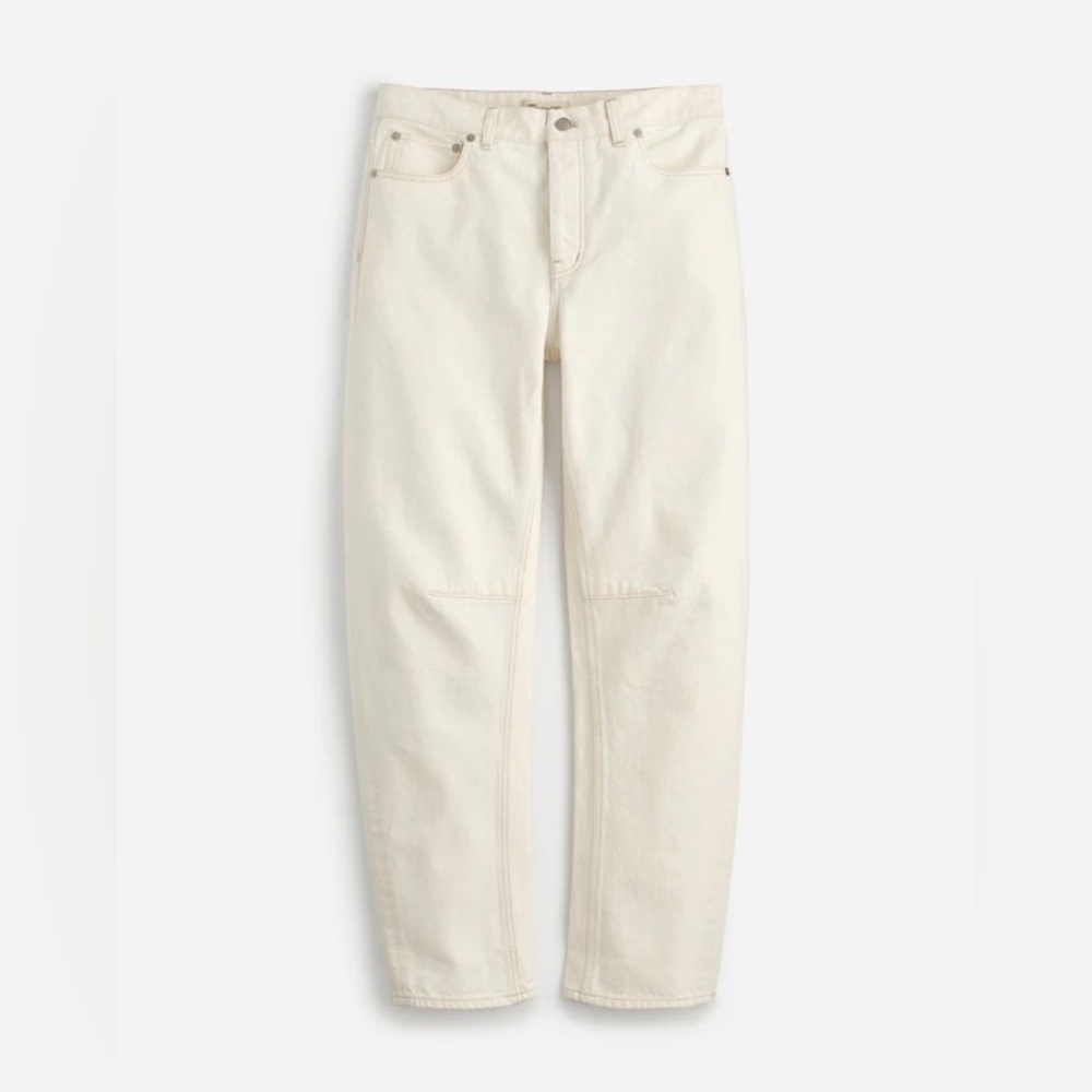 madewell | the darted barrel-leg jeans- vintage canvas - Picture 2 of 13